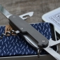 Preview: TITAN - oldcross glatt dark wash geschraubt - oc - fertigmontiertes Taschenmesser - Titan Grade 5  (Ti 6AI 4V) - 91mm