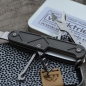 Preview: TITAN - triangle dark wash geschraubt - Brückenschalen - oc - fertigmontiertes Taschenmesser - Titan Grade 5  (Ti 6AI 4V) - 91mm