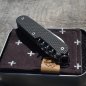 Mobile Preview: TITAN - oldcross dark wash geschraubt - oc - fertigmontiertes Taschenmesser - Titan Grade 5  (Ti 6AI 4V) - 91mm