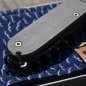 Preview: TITAN - oldcross glatt dark wash geschraubt - oc - fertigmontiertes Taschenmesser - Titan Grade 5  (Ti 6AI 4V) - 91mm