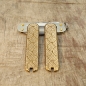 Preview: MESSING - CIRCLES - Griffschalen oder montiertes Taschenmesser - 58mm