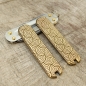 Preview: MESSING - CIRCLES - Griffschalen oder montiertes Taschenmesser - 58mm