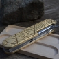 Preview: BRASS - leaf - scales or mounted pocket knife - 91mm