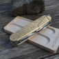 Preview: BRASS - leaf - scales or mounted pocket knife - 91mm