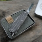 Preview: TITAN - HARDFRAGGED used wash geschraubt - extrem griffig - fertigmontiertes Taschenmesser - Titan Grade 5  (Ti 6AI 4V) - 91mm