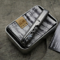 Preview: TITAN - triangle dark wash - Griffschalen für MKM Malga - Titan Grade 5 (Ti 6AI 4V)
