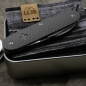Preview: TITAN - contoured diamond one-five - dark wash - fertig montiertes Taschenmesser - Titan Grade 5  (Ti 6AI 4V)  - 93mm