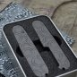 Mobile Preview: TITAN - CIRCLE dark wash - ti - Griffschalen oder montiertes Taschenmesser - Titan Grade 5  (Ti 6AI 4V) - 91mm - Kopie