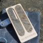 Preview: BRASS - TOPO - contour lines - scales or mounted pocket knife - 91mm