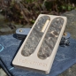 Preview: BRASS - TOPO - contour lines - scales or mounted pocket knife - 91mm