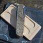 Preview: BRASS - TOPO - contour lines - scales or mounted pocket knife - 91mm