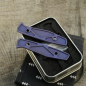 Preview: Li.JU MODS - TRIANGLE - anodisiert , stonewashed- Griffschalen für das AK1 - Titan Grade 5 (Ti 6AI 4V)