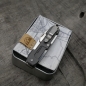 Preview: TITAN - asymmetric dark wash  mit Clip - fertig montiertes Taschenmesser - Titan Grade 5  (Ti 6AI 4V)  - 93mm