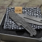 Preview: TITAN - MAYBE LONDON dark wash - ti - Griffschalen oder montiertes Taschenmesser - Titan Grade 5  (Ti 6AI 4V) - 91mm