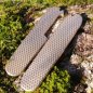 Mobile Preview: BRASS - diamond -  fluted - scales or mounted pocket knife