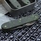 Preview: FATCARBON - JUNGLE WEAR  - Griffschalen oder montiertes Taschenmesser - grün - 93mm