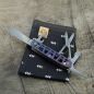 Preview: Li.JU MOD - SKELETON - PIONEER-X - anodisiert, stonewashed - Titan Grade 5 (Ti 6AI 4V) - 93mm