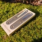 Preview: BRASS - scaled - fish, dragon - handle scales or mounted pocket knife