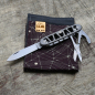 Preview: TITAN - SKELETON - used wash - fertig montiertes Taschenmesser - Titan Grade 5 (Ti 6AI 4V) - 93mm