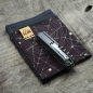 Preview: TITAN - TRIANGLE - dark wash - Griffschalen oder montiertes Taschenmesser - Titan Grade 5  (Ti 6AI 4V)  - 91mm