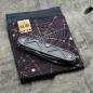 Preview: TITAN - TRIANGLE - dark wash - Griffschalen oder montiertes Taschenmesser - Titan Grade 5  (Ti 6AI 4V)  - 93mm