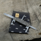 Preview: TRIANGLE- Spartan - acidstonewash, fertig montiertes Taschenmesser - Titan Grade 5  (Ti 6AI 4V)  - 91mm