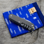 Preview: OLDCROSS - CLIMBER - dark wash - acidstonewash - fertig montiertes Taschenmesser - Titan Grade 5  (Ti 6AI 4V)  - 91mm