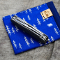 Preview: GRIP3- PROTOTYP - PIONEER-X - dark wash - fertig montiertes Taschenmesser - Titan Grade 5  (Ti 6AI 4V)  - 93mm