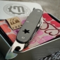 Preview: TITAN - slim line - star cutout, used wash - Griffschalen oder fertig montiertes Taschenmesser - Titan Grade 5  (Ti 6AI 4V)  - 93mm
