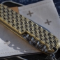 Preview: MESSING - STARS - Sterne - Griffschalen oder montiertes Taschenmesser - 91mm