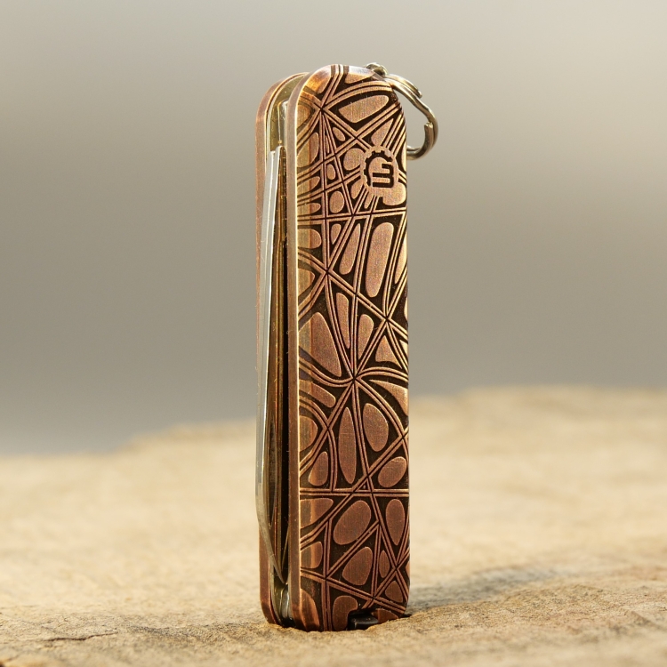 KUPFER - ORGANIC - Griffschalen oder montiertes Taschenmesser - 58mm