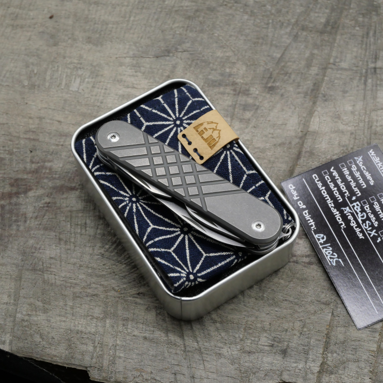 TITAN - fourseven dark wash - Griffschalen für MKM Malga - Titan Grade 5 (Ti 6AI 4V)