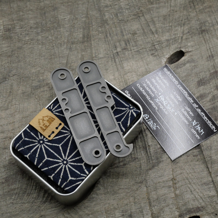 TITAN - fourseven dark wash - Griffschalen für MKM Malga - Titan Grade 5 (Ti 6AI 4V)