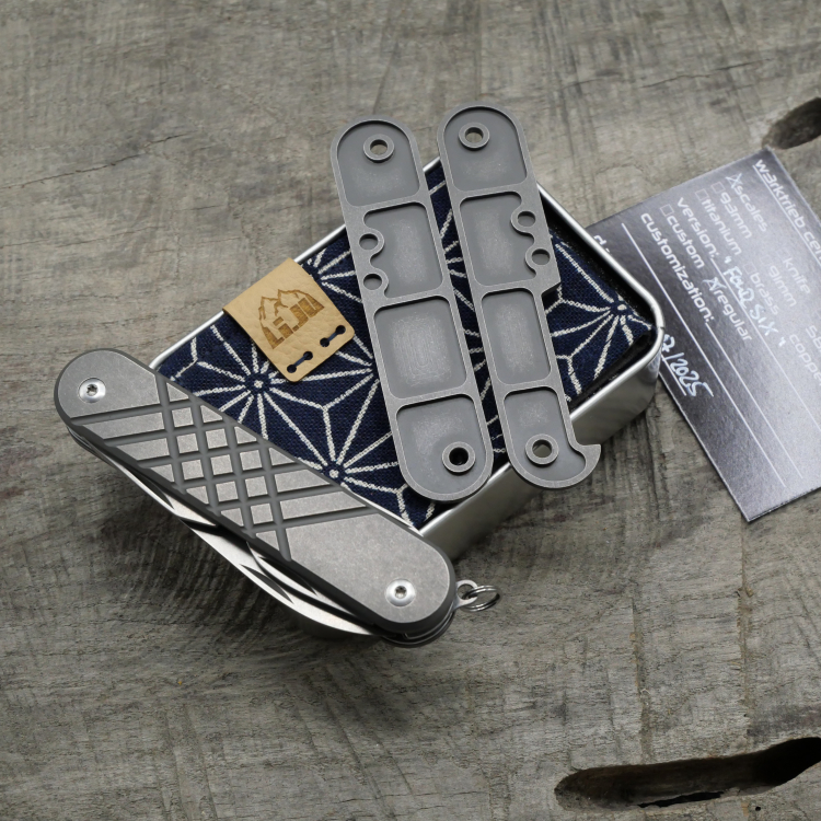 TITAN - fourseven dark wash - Griffschalen für MKM Malga - Titan Grade 5 (Ti 6AI 4V)