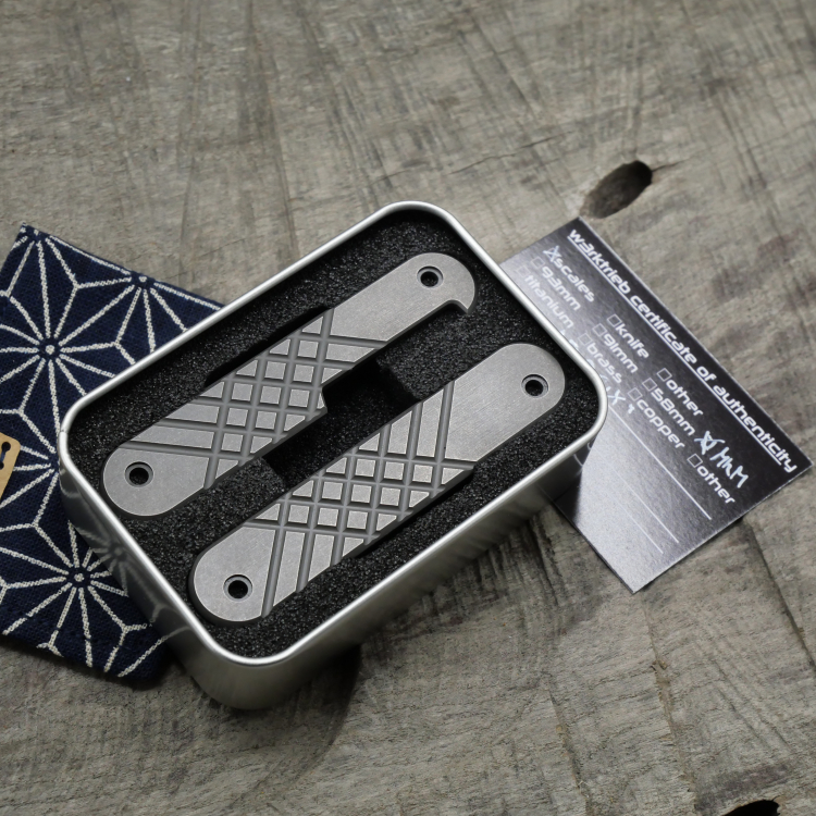 TITAN - fourseven dark wash - Griffschalen für MKM Malga - Titan Grade 5 (Ti 6AI 4V)
