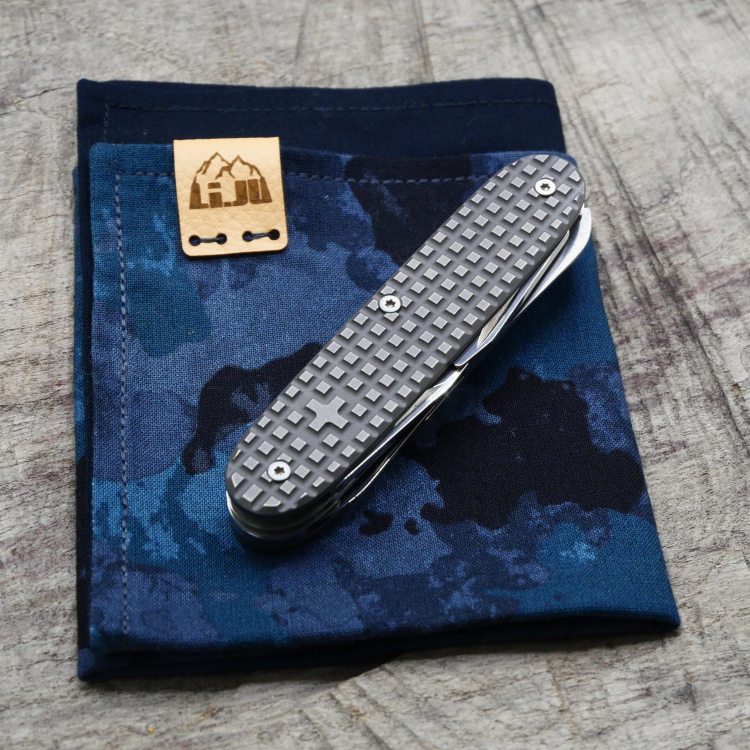 Preview: TITAN - HARDFRAGGED mit CLIP - used wash - BLADELESS - Titan Grade 5  (Ti 6AI 4V)  - 93mm