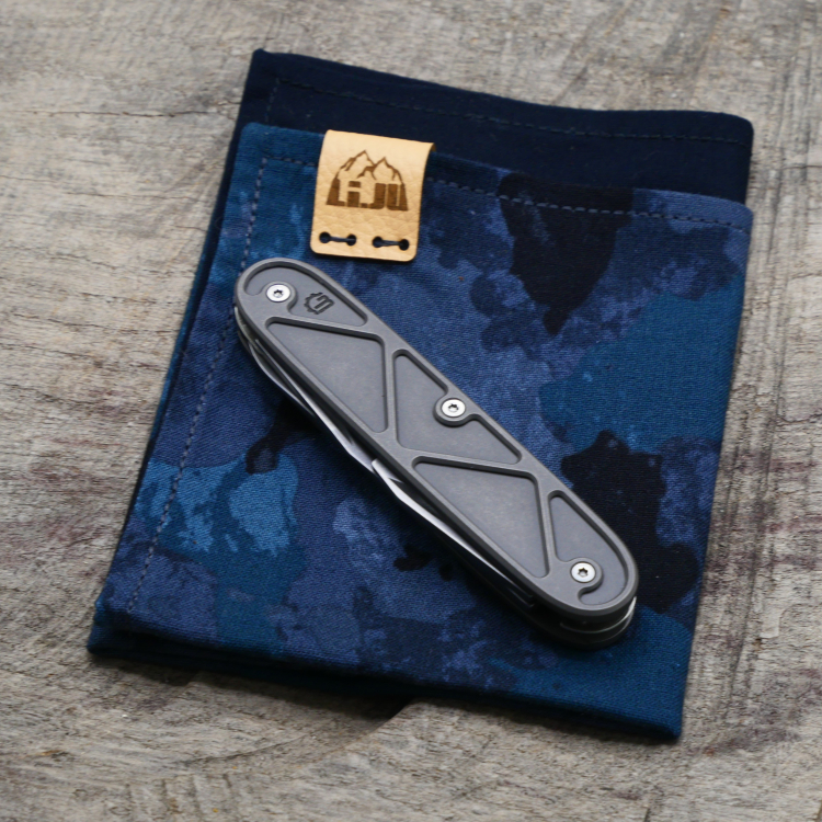 Preview: TITAN - TRIANGLE - dark wash - COMPANION SLIM - acidstonewash - Titan Grade 5  (Ti 6AI 4V)  - 93mm - Kopie