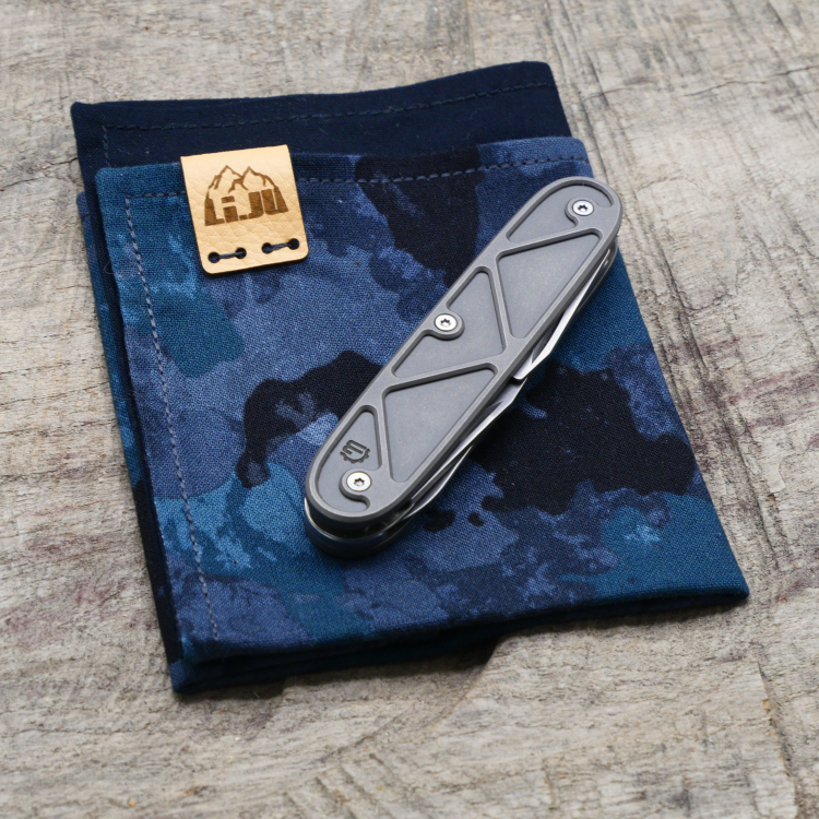 Preview: TITAN - TRIANGLE - dark wash - COMPANION SLIM - acidstonewash - Titan Grade 5  (Ti 6AI 4V)  - 93mm - Kopie