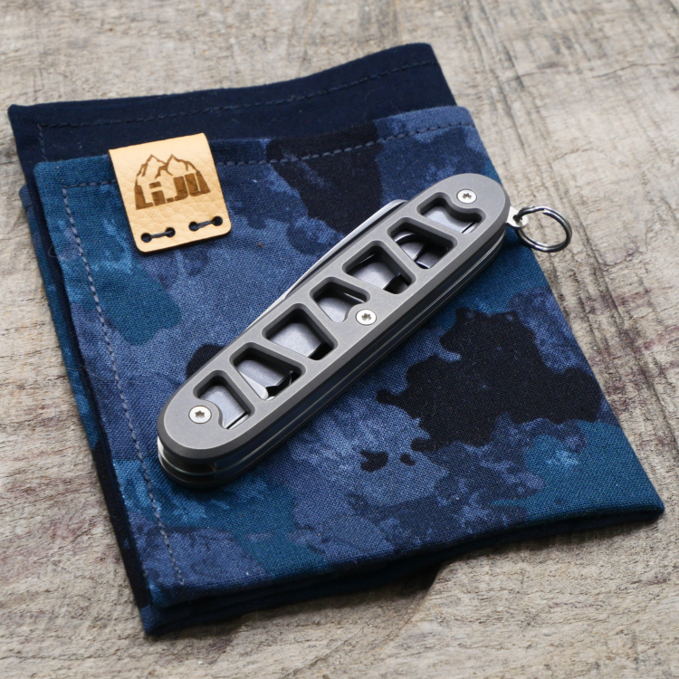TITAN - SKELETON - dark wash - PIONEER - acidstonewash - Titan Grade 5  (Ti 6AI 4V)  - 93mm - Kopie