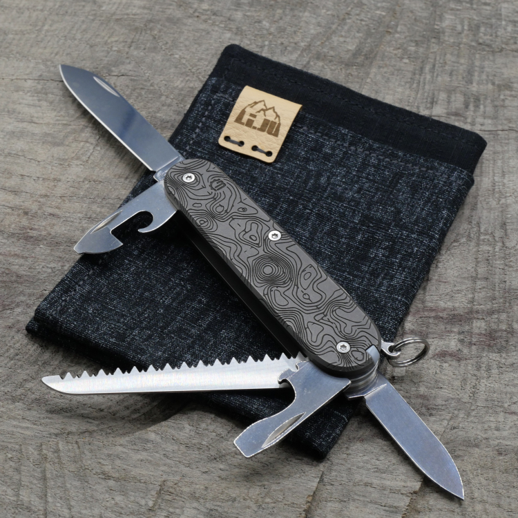 Preview: TITAN - TOPO geschraubt - CAMPER - Titan Grade 5  (Ti 6AI 4V)  - 91mm