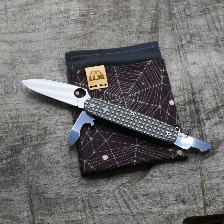 ONE HAND PROTOTYPE - HARDFRAGGED - dark wash - fertig montiertes Taschenmesser - Titan Grade 5  (Ti 6AI 4V)  - 93mm