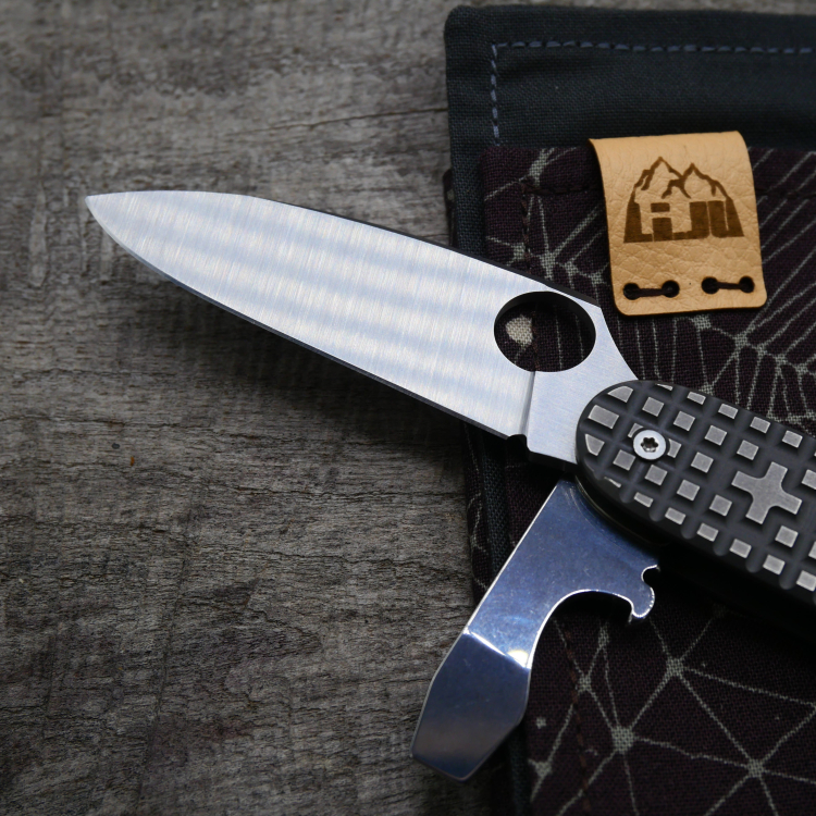 Preview: ONE HAND PROTOTYPE - HARDFRAGGED - dark wash - fertig montiertes Taschenmesser - Titan Grade 5  (Ti 6AI 4V)  - 93mm