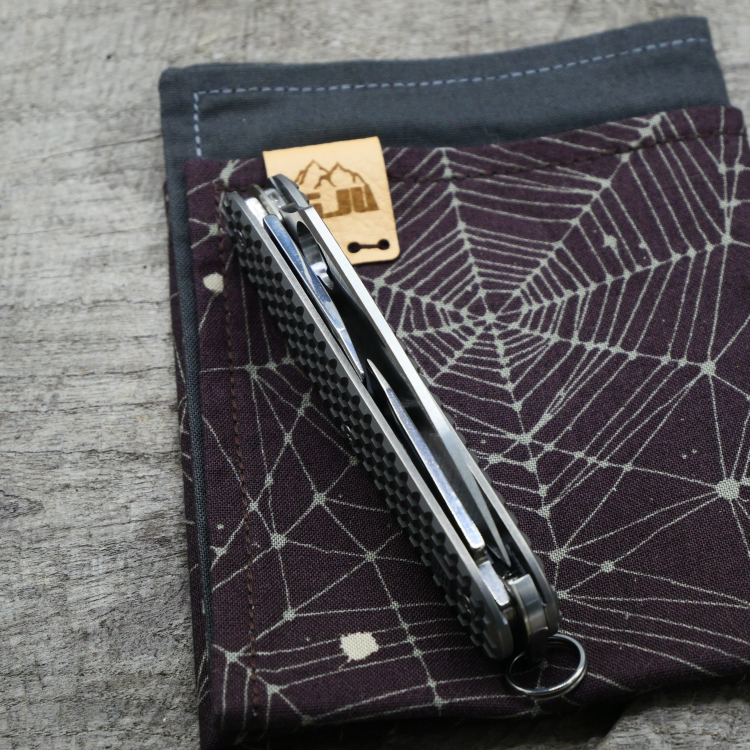 ONE HAND PROTOTYPE - HARDFRAGGED - dark wash - fertig montiertes Taschenmesser - Titan Grade 5  (Ti 6AI 4V)  - 93mm