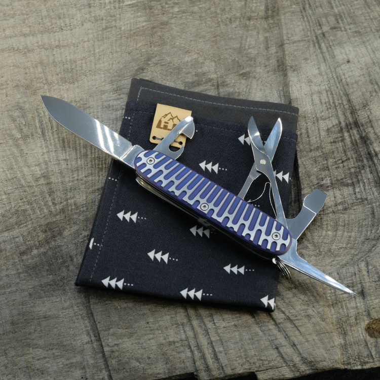 Preview: Li.JU MOD - ALIEN - PIONEER-X - anodisiert, poliert - Titan Grade 5 (Ti 6AI 4V) - 93mm