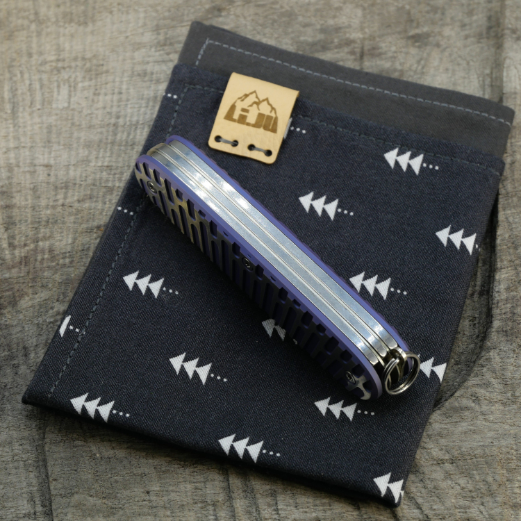 Li.JU MOD - ALIEN - PIONEER-X - anodisiert, poliert - Titan Grade 5 (Ti 6AI 4V) - 93mm