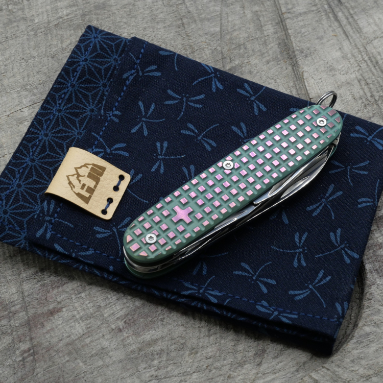 Preview: Li.JU MOD - TITAN - HARDFRAGGED - anodisiert, polished - PIONEER X - Titan Grade 5  (Ti 6AI 4V)  - 93mm