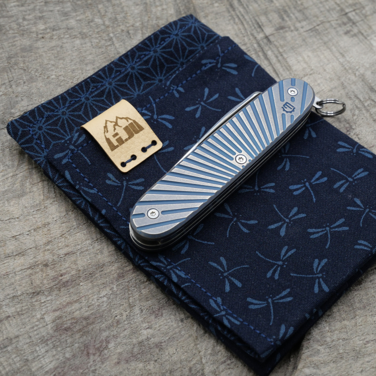 Preview: Li.JU MOD - TITAN - RISING - anodisiert, stonewashed - PIONEER - Titan Grade 5  (Ti 6AI 4V)  - 93mm