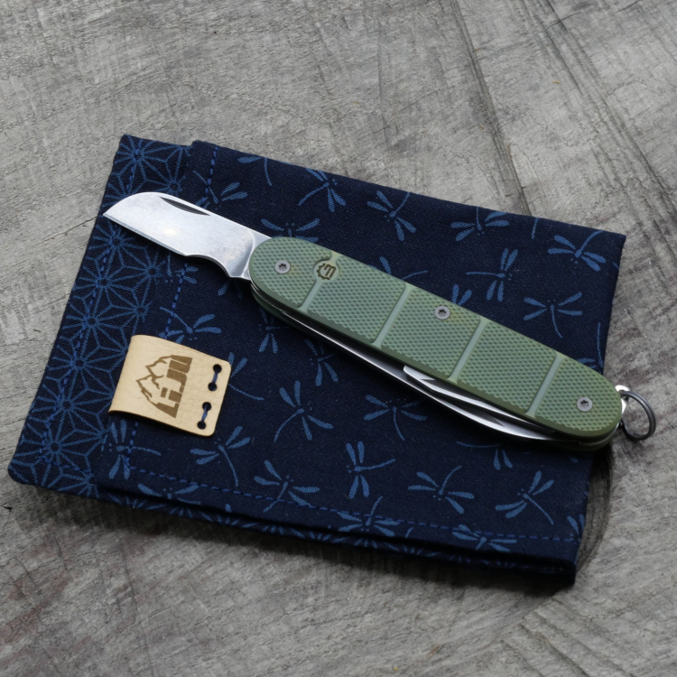 Preview: Li.JU MOD - TITAN - SPLITCON - anodisiert, stonewashed - ELECTRICIAN - Titan Grade 5  (Ti 6AI 4V)  - 93mm