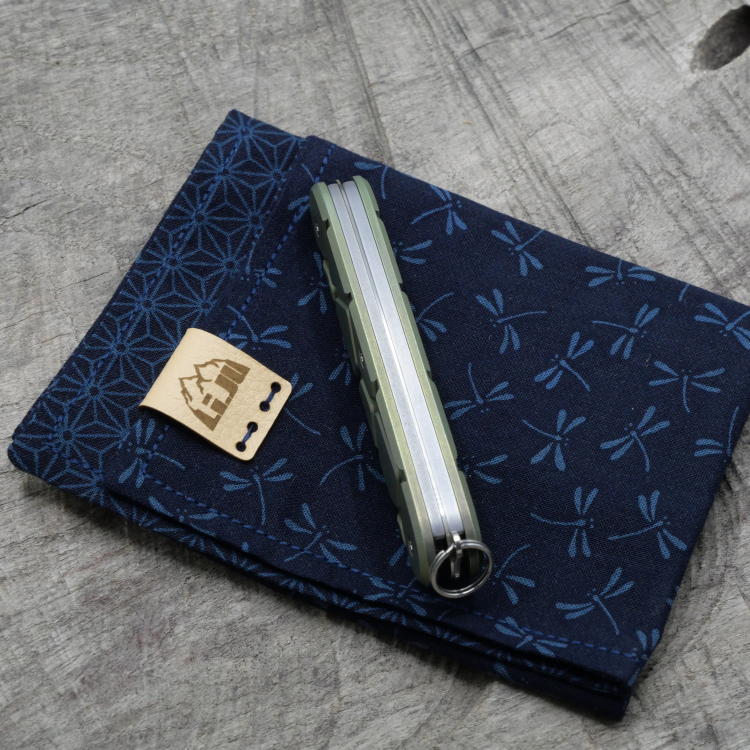 Li.JU MOD - TITAN - VORONOI - anodisiert, stonewashed - PIONEER - Titan Grade 5  (Ti 6AI 4V)  - 93mm