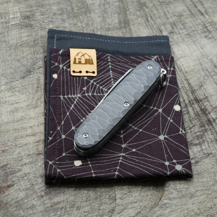 Preview: TITAN - rockfinish handmade dark wash - Taschenmesser - Titan Grade 5  (Ti 6AI 4V)  - 93mm